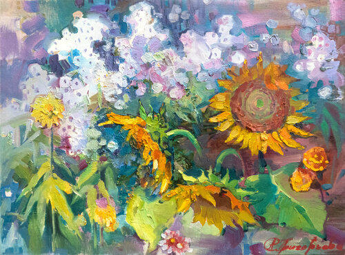 "Rustling in August" by Anastasiia Grygorieva, Painting for Sale on Singulart