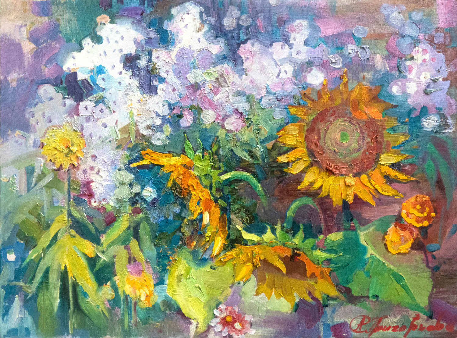 "Rustling in August" Anastasiia Grygorieva Pintura original en venta