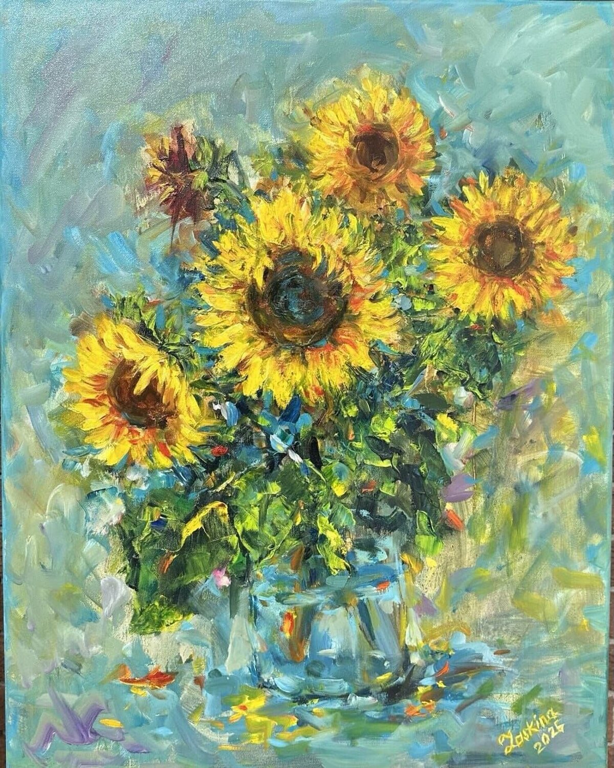 "His Majesty the Sun" Alexandra Laskina Dipinto originale in vendita