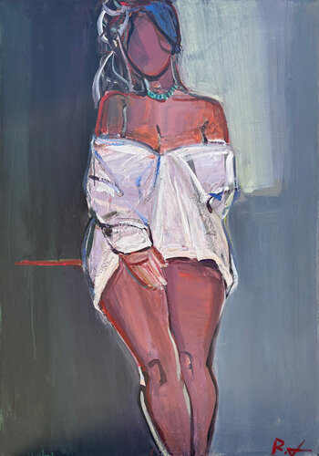 "Morning tranquillity" par Roman Dub, Peinture en vente sur Singulart