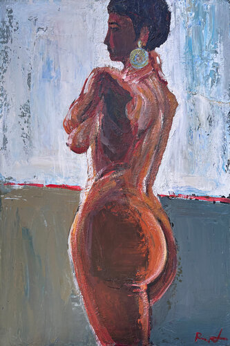"Nude – Contemplation" di Roman Dub, Pittura in vendita su Singulart