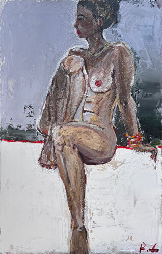 "Golden Nude" par Roman Dub, Peinture en vente sur Singulart
