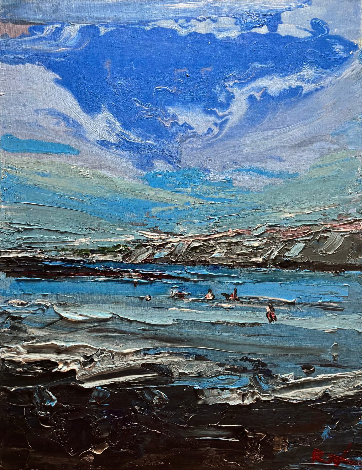 "Sea breeze" Roman Dub Peinture originale à vendre