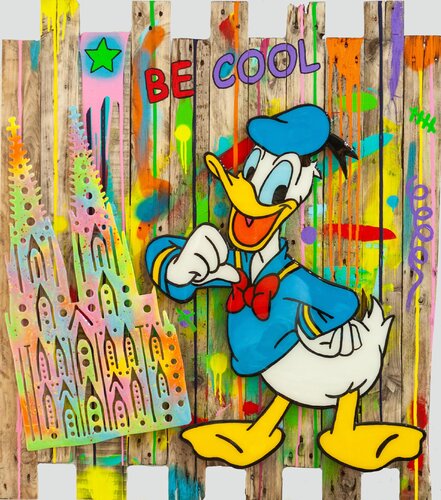 Donald Duck, BEE COOL, Cologne by michael pfannschmidt, Painting for Sale on Singulart