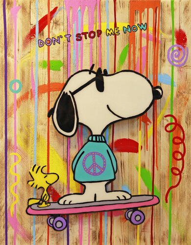 Snoopy, DON'T STOP ME NOW di michael pfannschmidt, Pittura in vendita su Singulart
