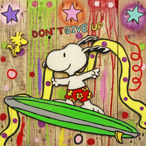 Snoopy, DON'T STOP ME NOW, Popart by michael pfannschmidt, Painting for Sale on Singulart