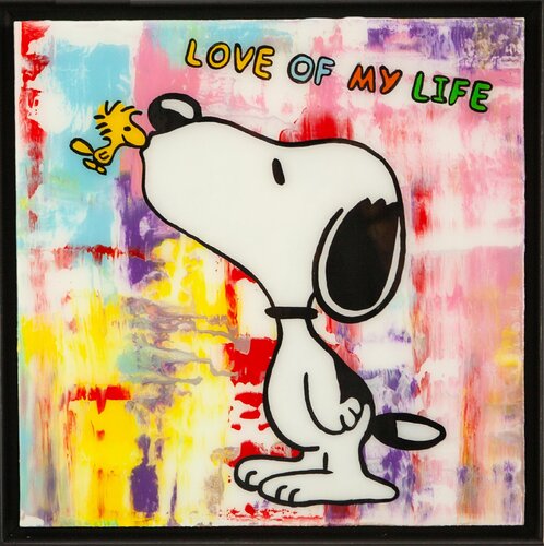 Snoopy, Popart, Streetart, Abstractart, Acrylicpainting, Resinart by michael pfannschmidt, Painting for Sale on Singulart