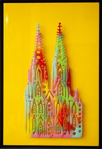 Kölner Dom  Popart von michael pfannschmidt, Malerei kaufen auf Singulart