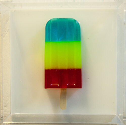 Gemälde, Pop Art, Abstrakt, Unikat. Eis am Stiel by michael pfannschmidt, Other Media for Sale on Singulart