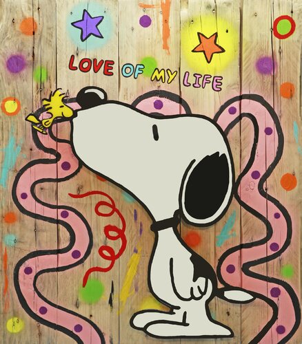 Snoopy, DON'T STOP ME NOW by michael pfannschmidt, Painting for Sale on Singulart