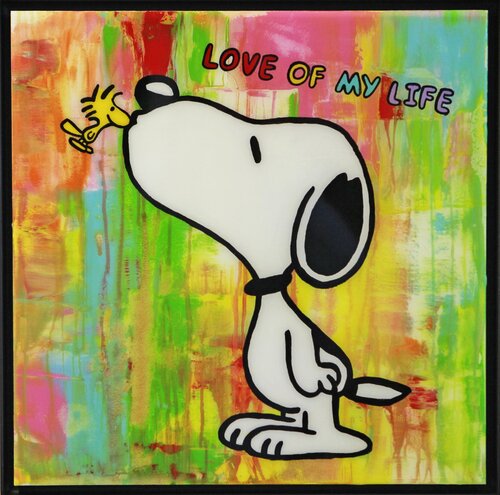 Snoopy, Popart, Streetart, Abstractart, Acrylicpainting, Resinart by michael pfannschmidt, Painting for Sale on Singulart