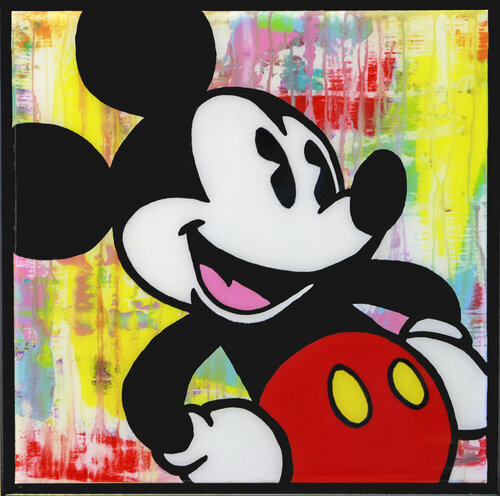 Mickey , Popart, Streetart, Abstractart, Acrylicpainting, Resinart by michael pfannschmidt, Painting for Sale on Singulart