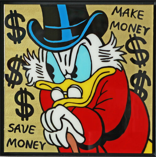 Dagobert Duck, Popart, Resinart van michael pfannschmidt, Schilderij te koop op Singulart