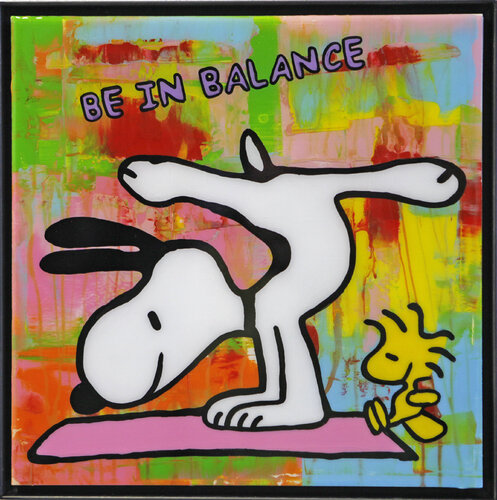 Snoopy, BE IN BALANCE, Popart, Streetart, Abstractart, Acrylicpainting, Resinart by michael pfannschmidt, Painting for Sale on Singulart