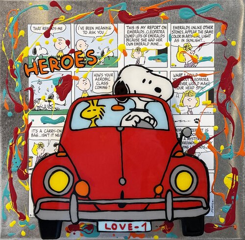 Snoopy, HEROES von michael pfannschmidt, Malerei kaufen auf Singulart