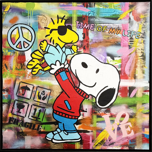 Snoopy, TIME OF MY LIVE, Popart, Streetart, Abstractart, Acrylicpainting, Resinart by michael pfannschmidt, Painting for Sale on Singulart