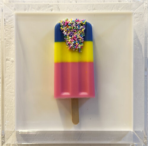 Gemälde, Pop Art, Abstrakt, Unikat. Eis am Stiel von michael pfannschmidt, Andere Medien kaufen auf Singulart