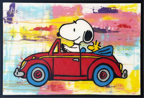 Snoopy, HEROES, Popart, Streetart, Abstractart, Acrylicpainting, Resinart by michael pfannschmidt, Painting for Sale on Singulart