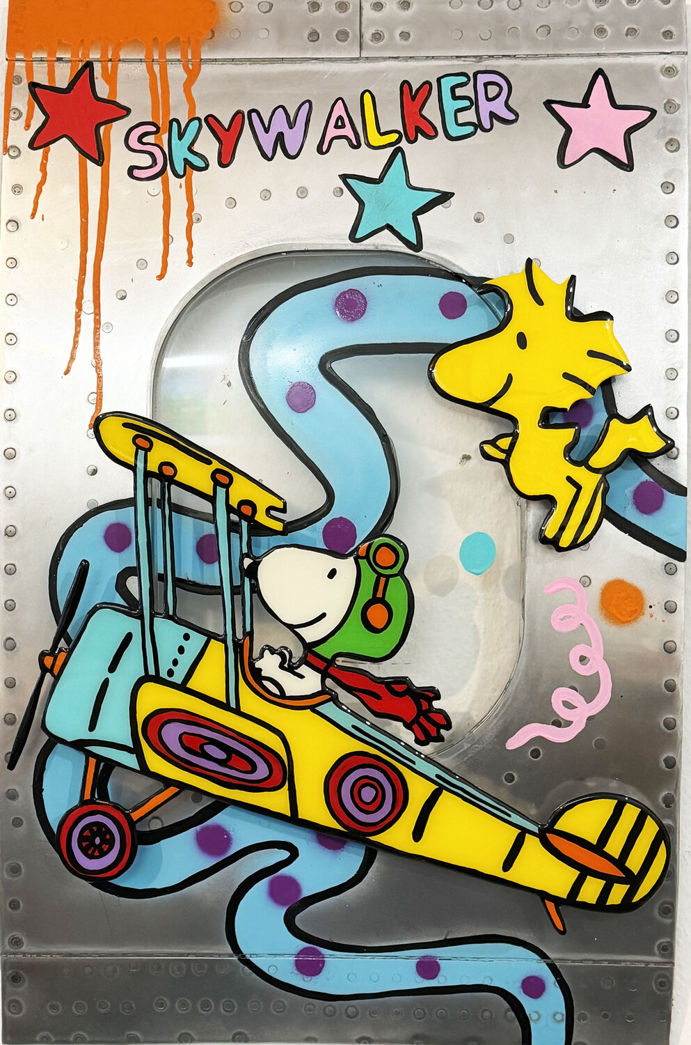 Snoopy, Woodstock, SKYWALKER, Flugzeug Fenster michael pfannschmidt