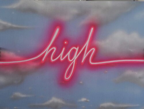 High in the Sky van Adam Fujita, Schilderij te koop op Singulart