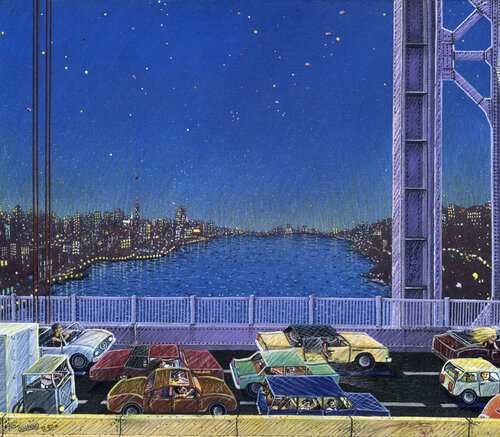 Bridge par Art Bonanno, Œuvre sur papier en vente sur Singulart