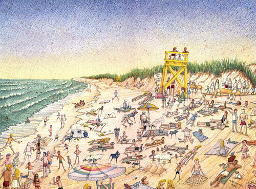 Nauset Beach van Art Bonanno, Werk op papier te koop op Singulart