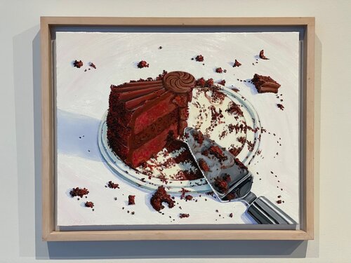 Last Piece Red Velvet Chocolate Cake von Beverly Shipko, Malerei kaufen auf Singulart