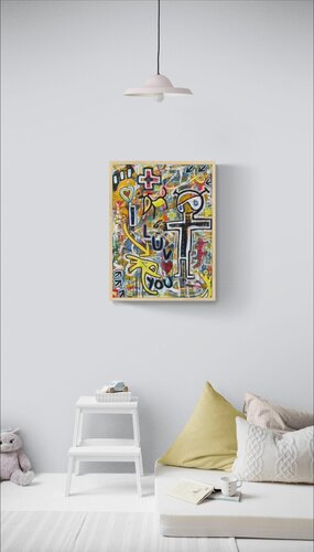 I LUV U by Jason Piken, 회화 for Sale on Singulart