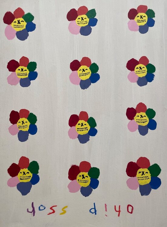 Rock and Roll Flowers- White Ross Pino