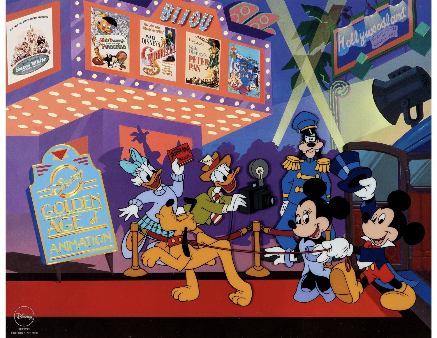 Mickey's Film Festival Walt Disney Studios Originalgemälde zu verkaufen