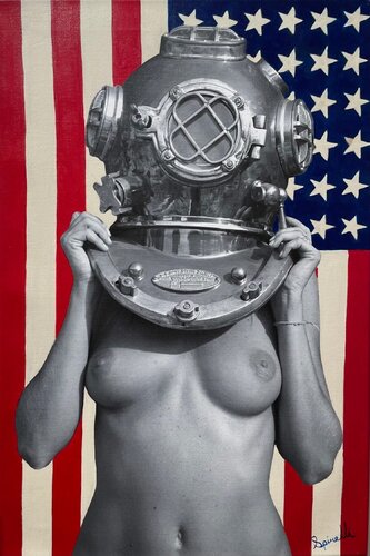 Diver Up- Yankee par Victor Spinelli, Autres supports en vente sur Singulart