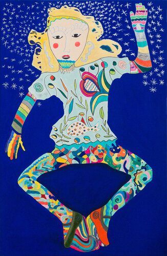 Starchild two van Sabine Schoen, Schilderij te koop op Singulart