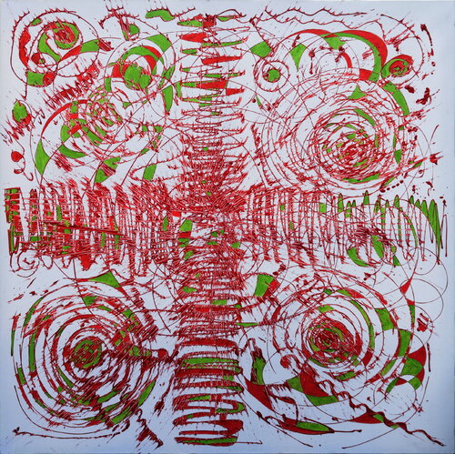 Spider Love von Sabine Schoen, Malerei kaufen auf Singulart