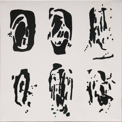 Gefühle in schwarz vier di Sabine Schoen, Pittura in vendita su Singulart