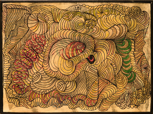 Wüsten Wurm 1 van Sabine Schoen, Schilderij te koop op Singulart