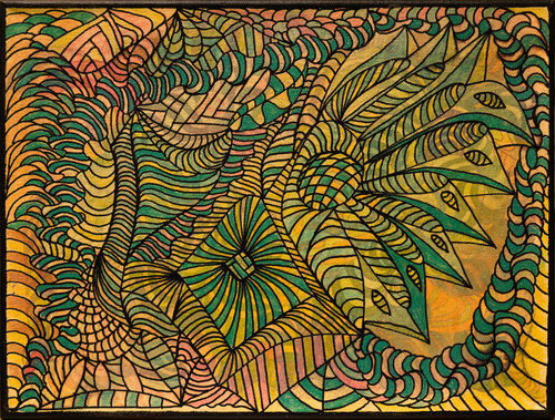 Wüsten Wurm 4 von Sabine Schoen, Malerei kaufen auf Singulart