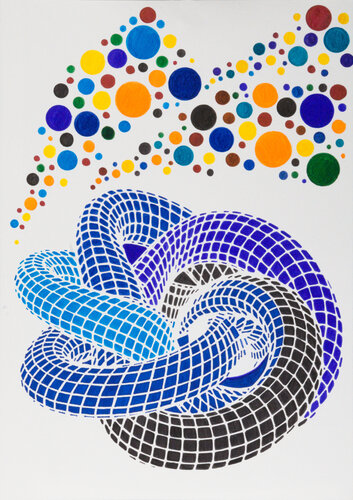 Modern celtic paper 20 by Sabine Schoen, Work on Paper for Sale on Singulart