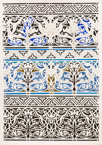 Modern Celtic Paper 2 van Sabine Schoen, Werk op papier te koop op Singulart
