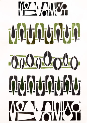 Modern Celtic Paper 3 van Sabine Schoen, Werk op papier te koop op Singulart