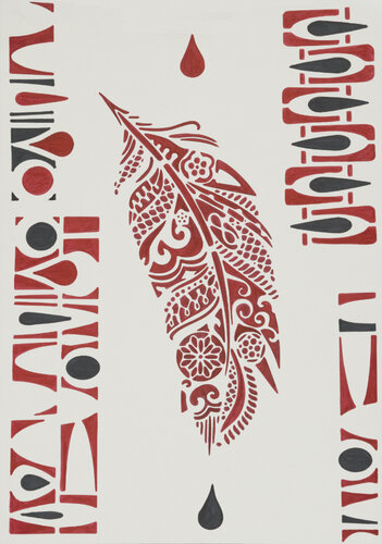 Modern Celtic Paper 13 par Sabine Schoen, Œuvre sur papier en vente sur Singulart