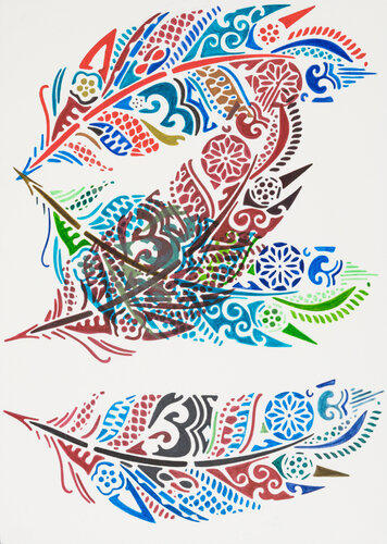 Modern Celtic Paper 15 by Sabine Schoen, Work on Paper for Sale on Singulart