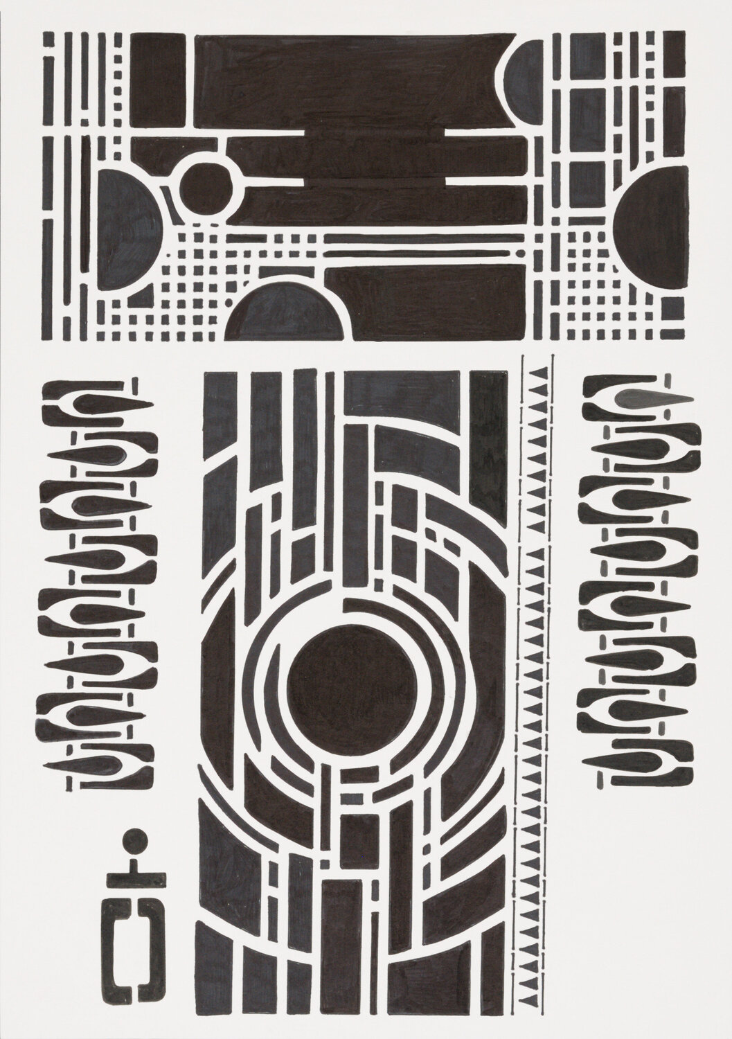 Modern Celtic Paper black 12 Sabine Schoen
