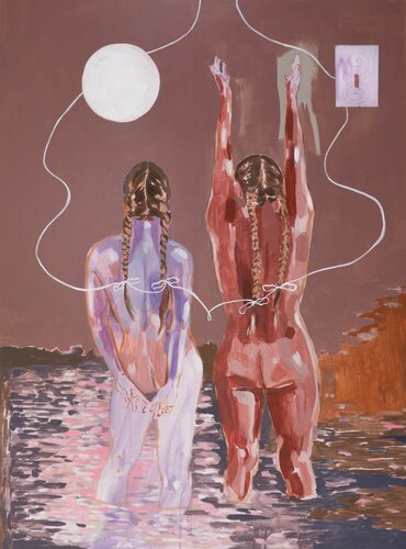 You Are a Harvest Moon, Original di Marcelina Amelia, Pittura in vendita su Singulart