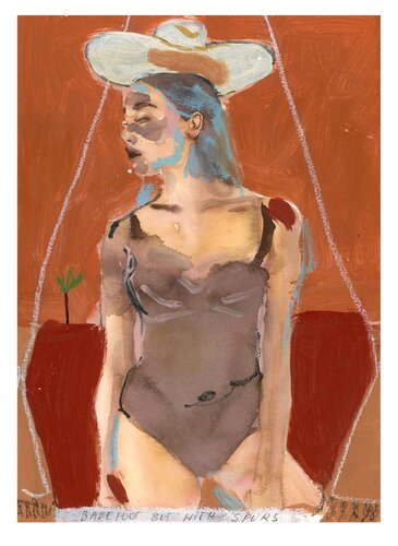 Barefoot With Spurs di Marcelina Amelia, Stampa in vendita su Singulart