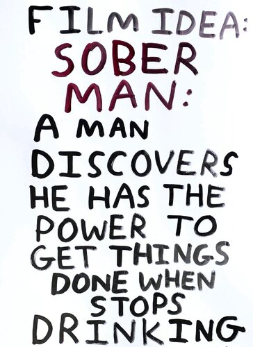 Film Idea: Sober Man di Babak Ganjei, Opera su carta in vendita su Singulart