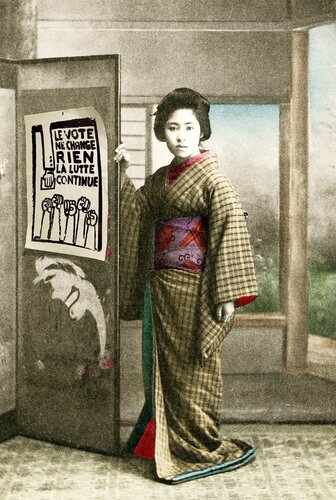 Le Vote Ne Change Rien La Lutte Continue by Gavin Mitchell, Print for Sale on Singulart