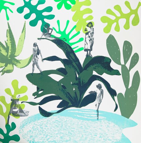L'ile Aux Femmes, White van Nathalie Kingdon, Afdruk te koop op Singulart
