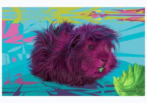 Phosphorescent Lettuce, Guinea Pig von Patricia MacCarthy, Druck kaufen auf Singulart