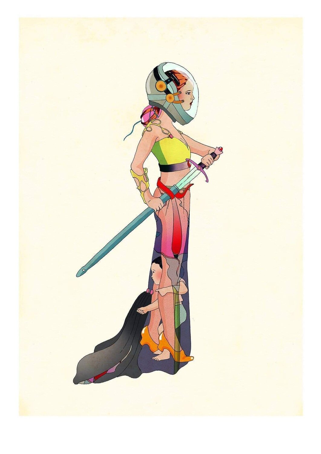 Amazonian - Set Of Four Prints Delphine Lebourgeois Stampa in vendita