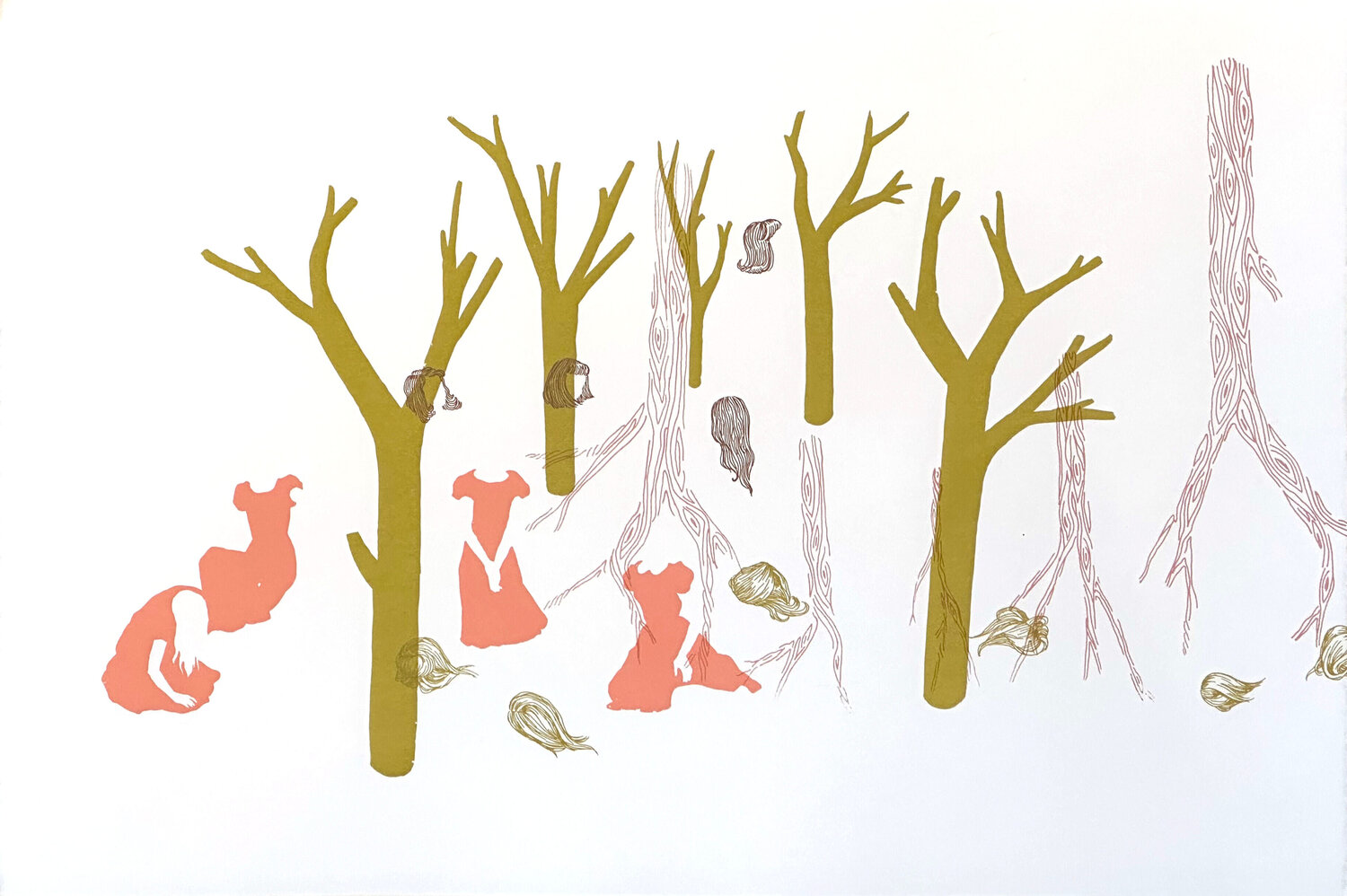 Idyll (8) Zoe Hawk Werk auf Papier zu verkaufen